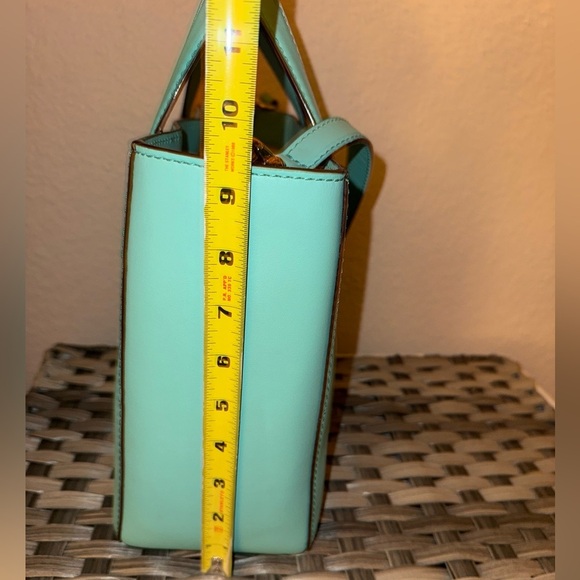 Kate Spade New York Leather Satchel Crossbody Bag – Turquoise Blue - Picture 9 of 10